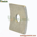 2 1/2 ''x 2 1/2 ''Galvanized square curved washers for pole line hardware