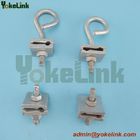 Hot Dip Galvanized steel D Cable Lash Wire Clamp 1/4 IN - 7/16 IN