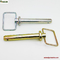 7/8&quot; Forged Hitch Pin with linch pin Zinc Yelow Trailer Hitch Pins supplier