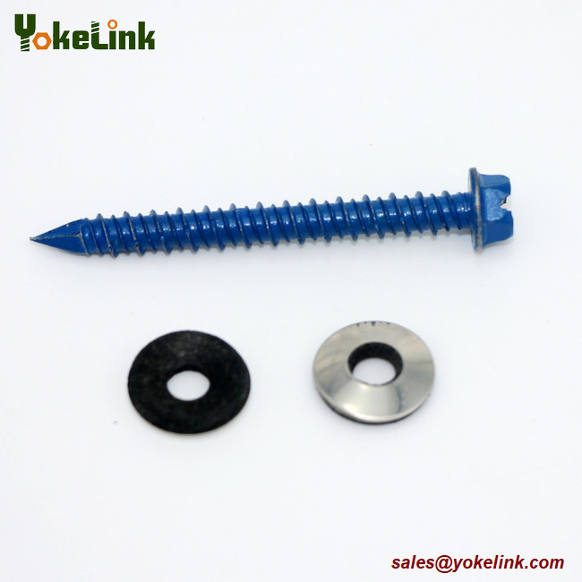 Hex Washer Head Concrete Screw HiLo Thread Screws Ruspert Tapcon Screw
