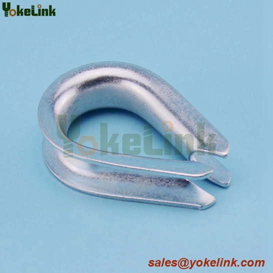 Hot sale made in China carbon steel 3/8" , 1/2" , 5/8" wire rope thimble