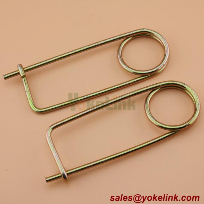Stainless steel Spring Wire Coiled Tension Safety Pin, Diaper Pin Zinc