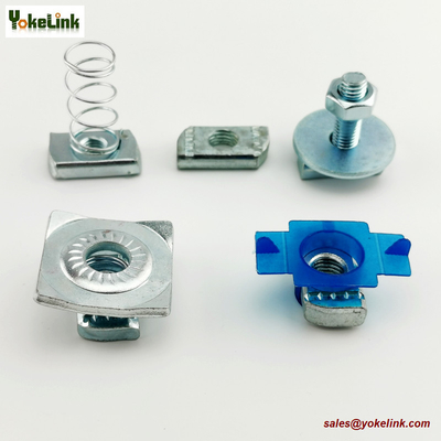 China Zinc plating Steel M6 Strut Channel Spring Nut with plastic wing supplier