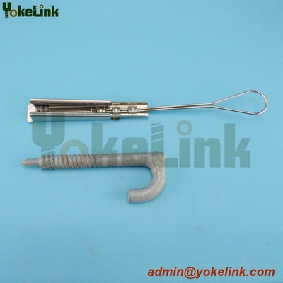 Hot Dip Galvanized Drive Hook, 7/16 in fetter thread for line hardware