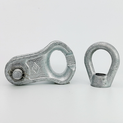 100kN Ductile Iron Casting Poleline Deadend Thimble Clevis For Overhead Line