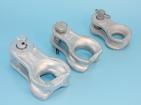 100kN Ductile Iron Casting Poleline Deadend Thimble Clevis For Overhead Line