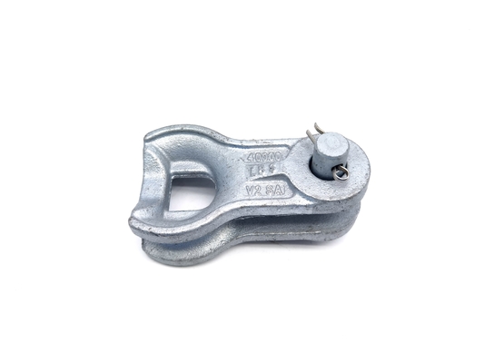 100kN Ductile Iron Casting Poleline Deadend Thimble Clevis For Overhead Line