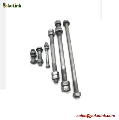 ASTM F1554 Grade 55 Bent Anchor Bolt Zinc Plating Finish For Light&Metal Poles,Buildings