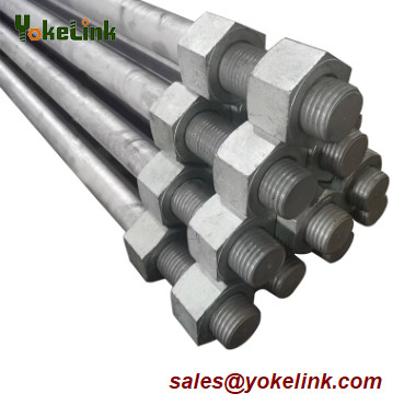 ASTM F1554 Grade 55 Bent Anchor Bolt Zinc Plating Finish For Light&Metal Poles,Buildings