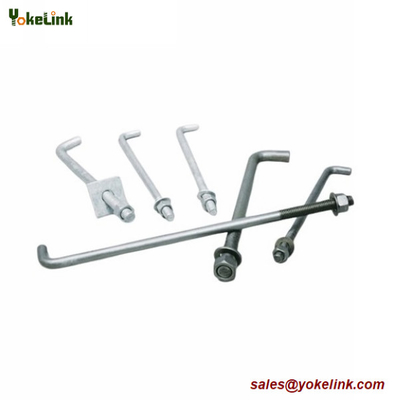 L/J Type ASTM F1554 Grade 36 55 105 Bent Anchor Bolt For Mechanical Applications