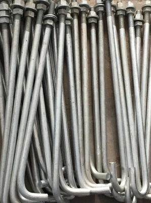 L/J Type ASTM F1554 Grade 36 55 105 Bent Anchor Bolt For Mechanical Applications