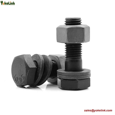 M10 En14399 Grade3 Type Black Hex Bolt with Nut Washer For Railway Wind Industry