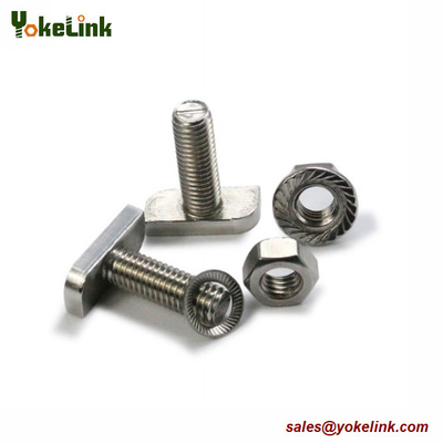 Stainless Steel 304 306 T Head Bolt T Studs For Solar Pv Pannels Mounting
