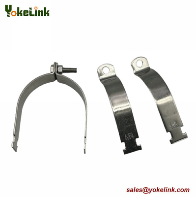 Solar Mounting Two Piece Strut Channel Pipe Clamps For Rigid Steel Conduit