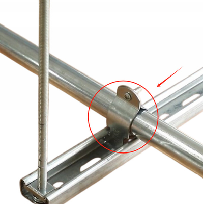 Solar Mounting Two Piece Strut Channel Pipe Clamps For Rigid Steel Conduit