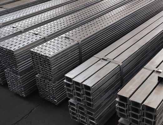 41x41mm Galvanized Aluminium Slotted/Plain Strut Channels For Solar Mounting System