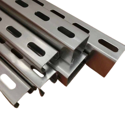 41x41mm Galvanized Aluminium Slotted/Plain Strut Channels For Solar Mounting System