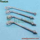 Electric Power Line Fitting Anchor Assembly Hot Dip Galvanized Anchor Bolt Thimble Eye Bolt