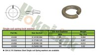 Stainless steel Spring lock washer single coil J134 J138 J139 J140