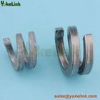 High strength carbon steel Double Coil Spring Lock Washer for wood pole applications