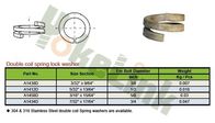 High strength carbon steel Double Coil Spring Lock Washer for wood pole applications