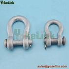 Factory price Zinc plated 5/8'' Rigging anchor shackle for towers, yokes and double arming plates.