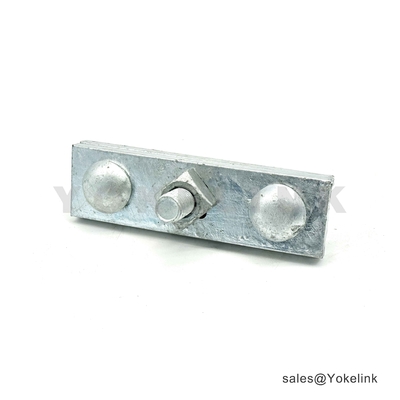 5/8"x 6" Hot Dip Galvanized steel Three Bolt Guy Wire Clamp for Pole Line Hardware