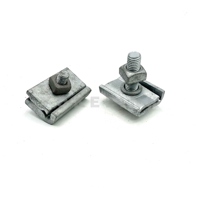1/2"x 6" Hot Dip Galvanized steel One Bolt Guy Wire Clamp for Pole Line Hardware