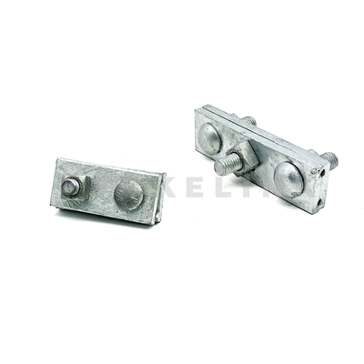 1/2"x 6" Hot Dip Galvanized steel One Bolt Guy Wire Clamp for Pole Line Hardware
