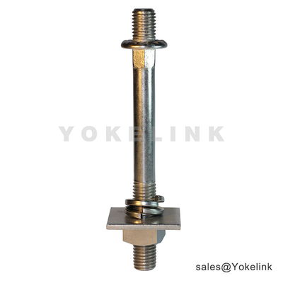 Galvanized Forged 5/8"x 7" Long Shank Line Post Studs For Wood Poles and Cross-Arms