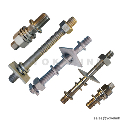 Galvanized Forged 3/4"x 1.75" Short Shank Line Post Studs For Pole Line Hardware