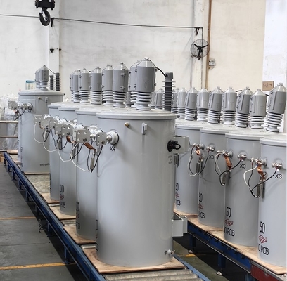 75KVA CSA C2.2-06 Single Phase Pole Mounted Transformer With Radiator for Industrial Electricity