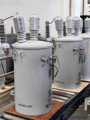 34.5kv to 480v 25KVA 50KVA CSP Single Phase Pole Mounted Distribution Transformer For Industrial electricity