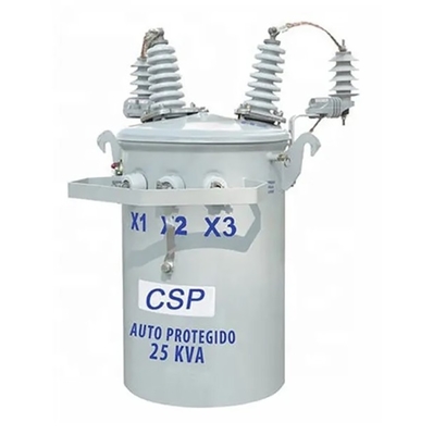 Oil Filled CSP Single Phase Pole Mounted Transformer For Industrial Electricity