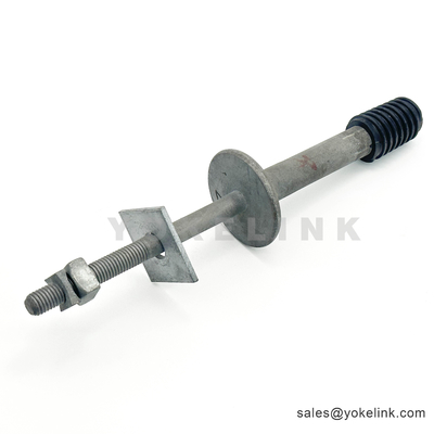 Heavy Duty Crossarm Insulator Pin With 1" Nylon Thread For Pole Line Hardware