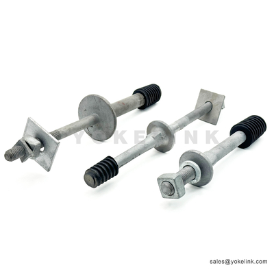 Heavy Duty Crossarm Insulator Pin With 1" Nylon Thread For Pole Line Hardware