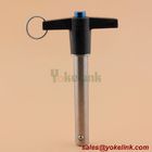 High quality precision stainless steel T handle push button quick release pin with stainless ring