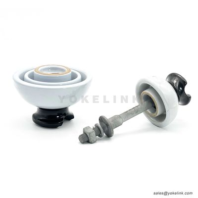 55-7 Electrical Porcelain Ceramic Pin Type Insulators For Poleline Hardware