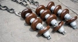 ANSI 55-5 Pin Type Electrical Porcelain Insulator For Poleline Hardware