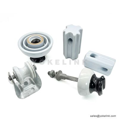 ANSI 55-5 Pin Type Electrical Porcelain Insulator For Poleline Hardware