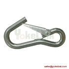 Metal Zinc Plated Locking Carabiner Spring Snap Hook 10 X 100 mm