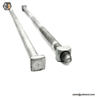 3/4" Square Head Machine Bolt | 18,350 lbs Tensile | IEEE C135.80 | HDG | Poleline Hardware