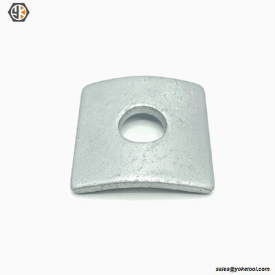 Hot Dip Galvanized | Square Curved Washer | IEEE C135.80 & CSA C83