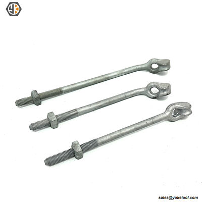 5/8'' Thimble Eye Bolt Drop Forged HDG IEEE C135.1 & CSA C83 SEC Compliant Poleline Fastener