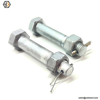 1/2" Hex Head Bolt | Hot Dip Galvanized | 7800 lbs Tensile | Utility Fasteners