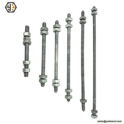 5/8" Double Arming Bolt HDG IEEE C135.1 & CSA C83 SEC Compliant Poleline Fastener