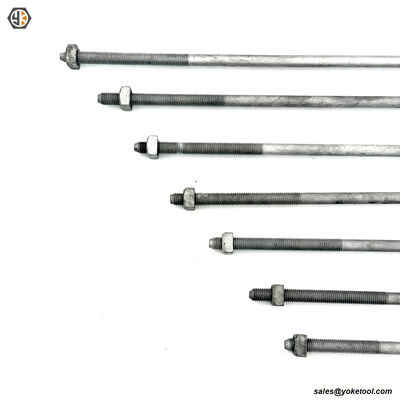 Poleline Hardware CSA 7/8'' X 18'' Square Head Machine Bolts With Nut