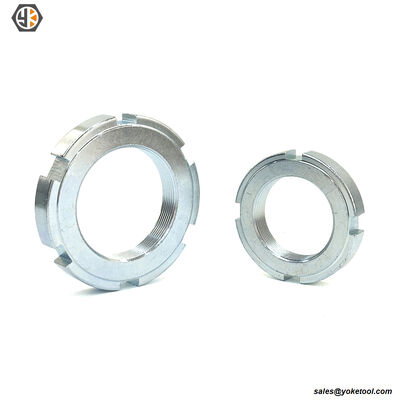 Zinc Plated Guk Type Lock Nut Slotted Radial Shaft Nylon Insterd Round Lock Nut