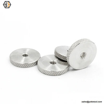 DIN467 Thin Type Round Knurled Thumb Nuts Low Type Steel Zinc Plated Nuts