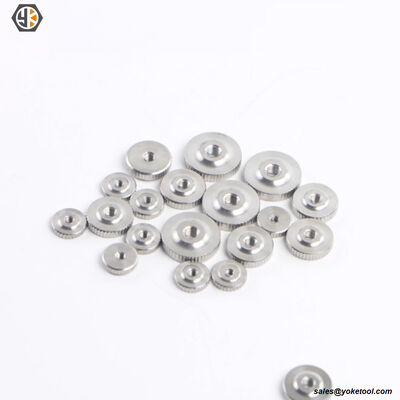 DIN467 Thin Type Round Knurled Thumb Nuts Low Type Steel Zinc Plated Nuts